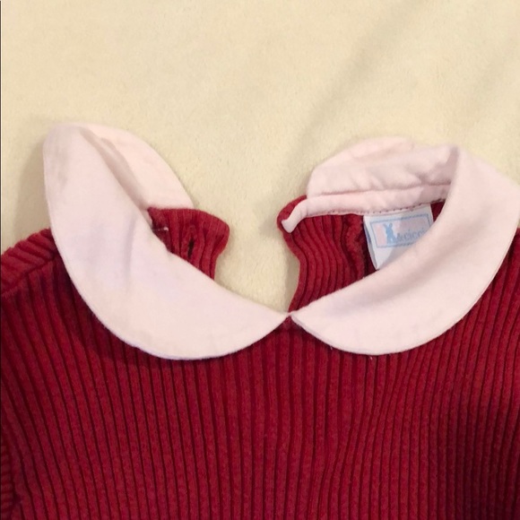 Pappa & Ciccia red knit top and pants 24 months - Picture 4 of 10